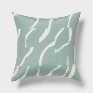 Sage Green Throw Pillow Abstract Square Decorative Cushion Room Essentials